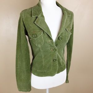 Plugg Green Corduroy Jacket